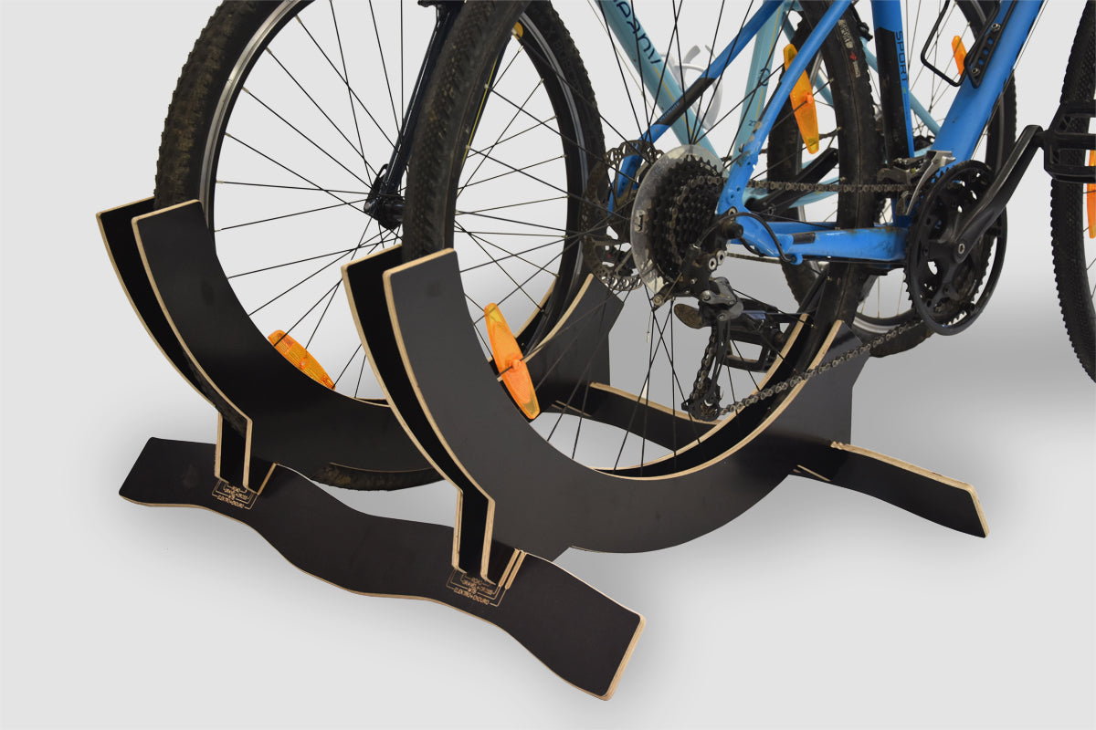 Supporto regolabile per 2 biciclette