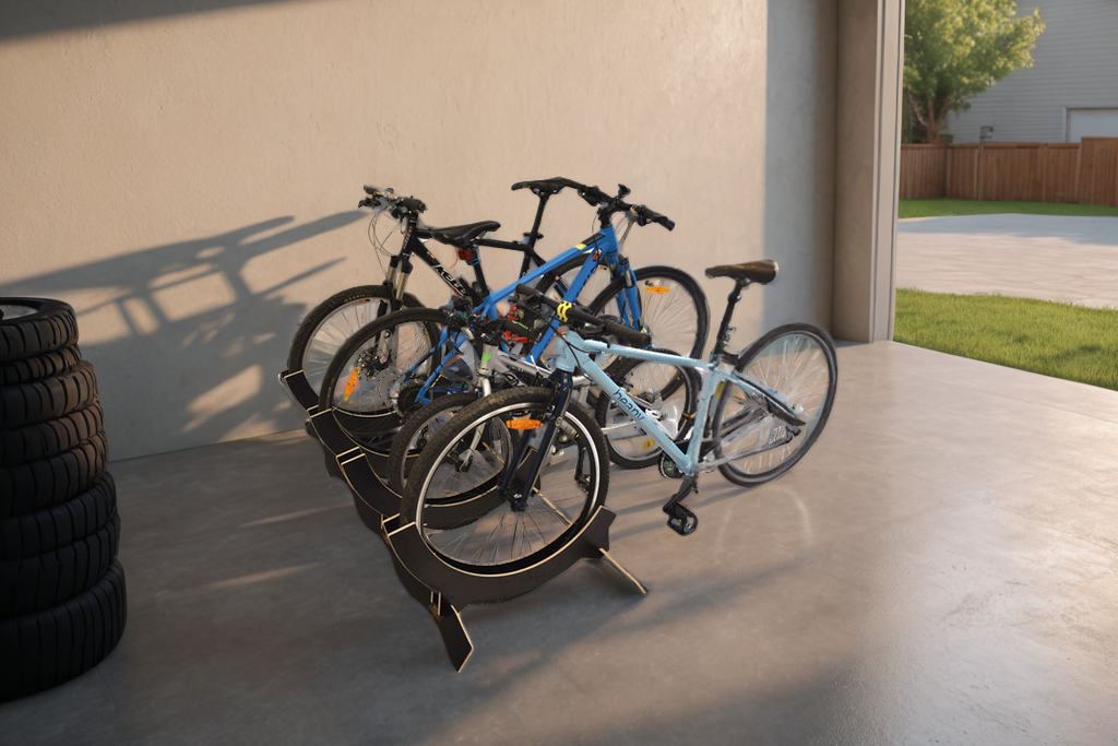 Supporto regolabile per 4 biciclette