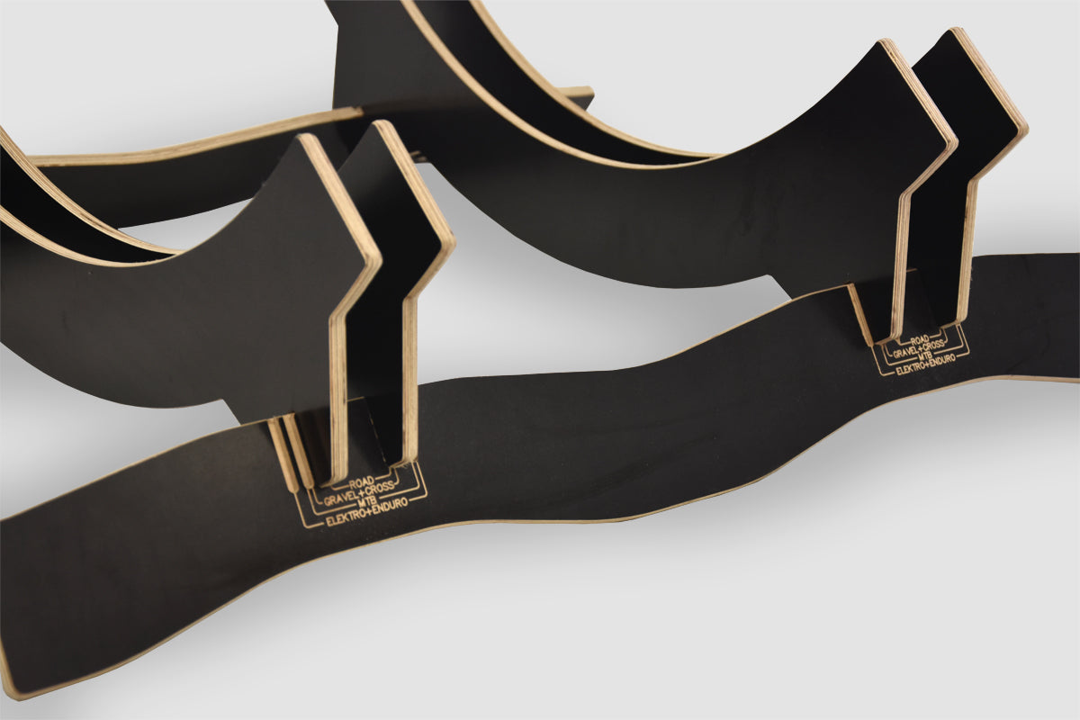 Supporto regolabile per 2 biciclette