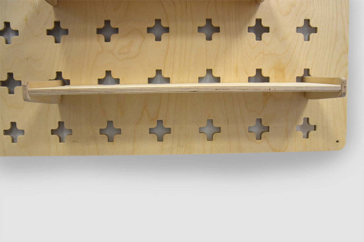 Mensola sospesa per parete attrezzi