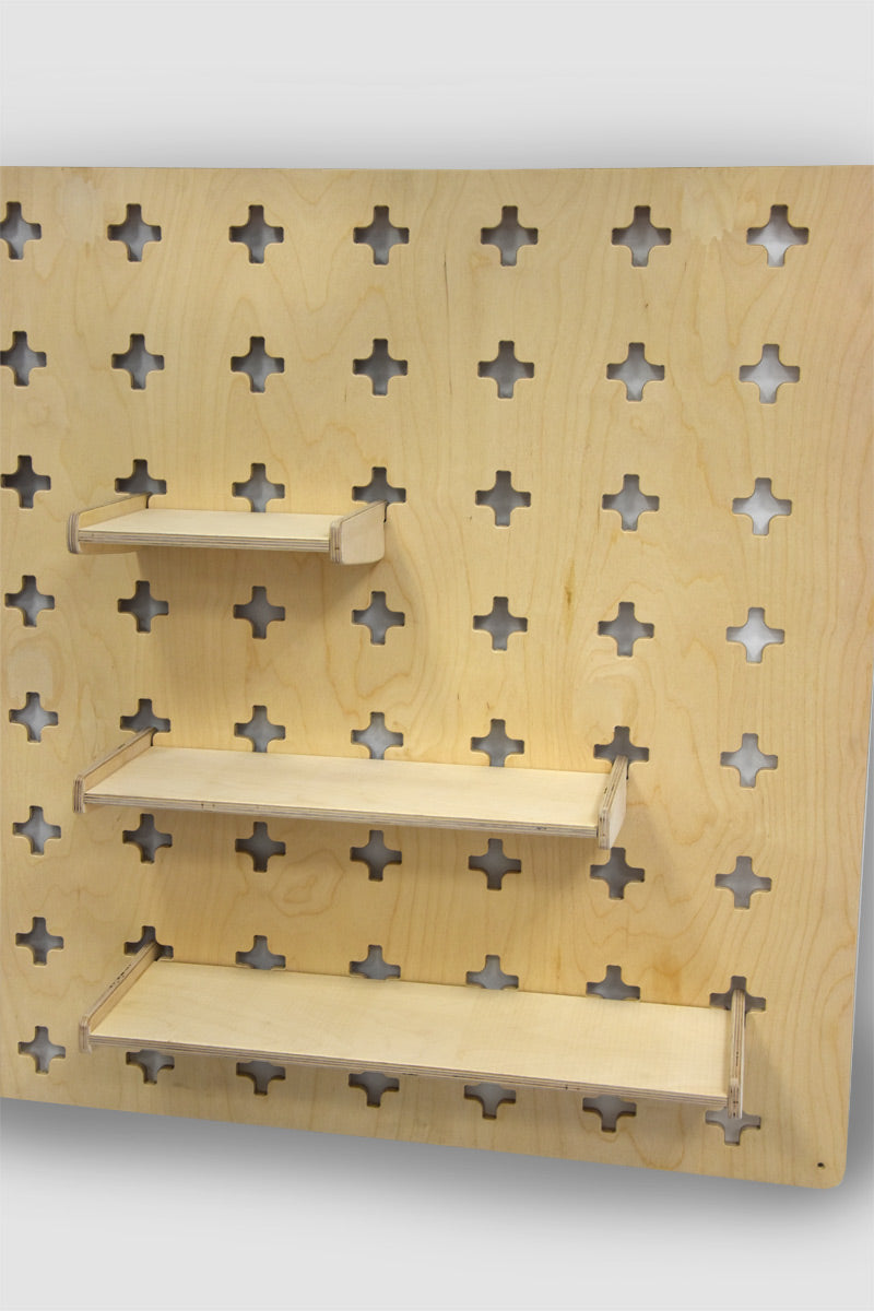 Mensola sospesa per parete attrezzi