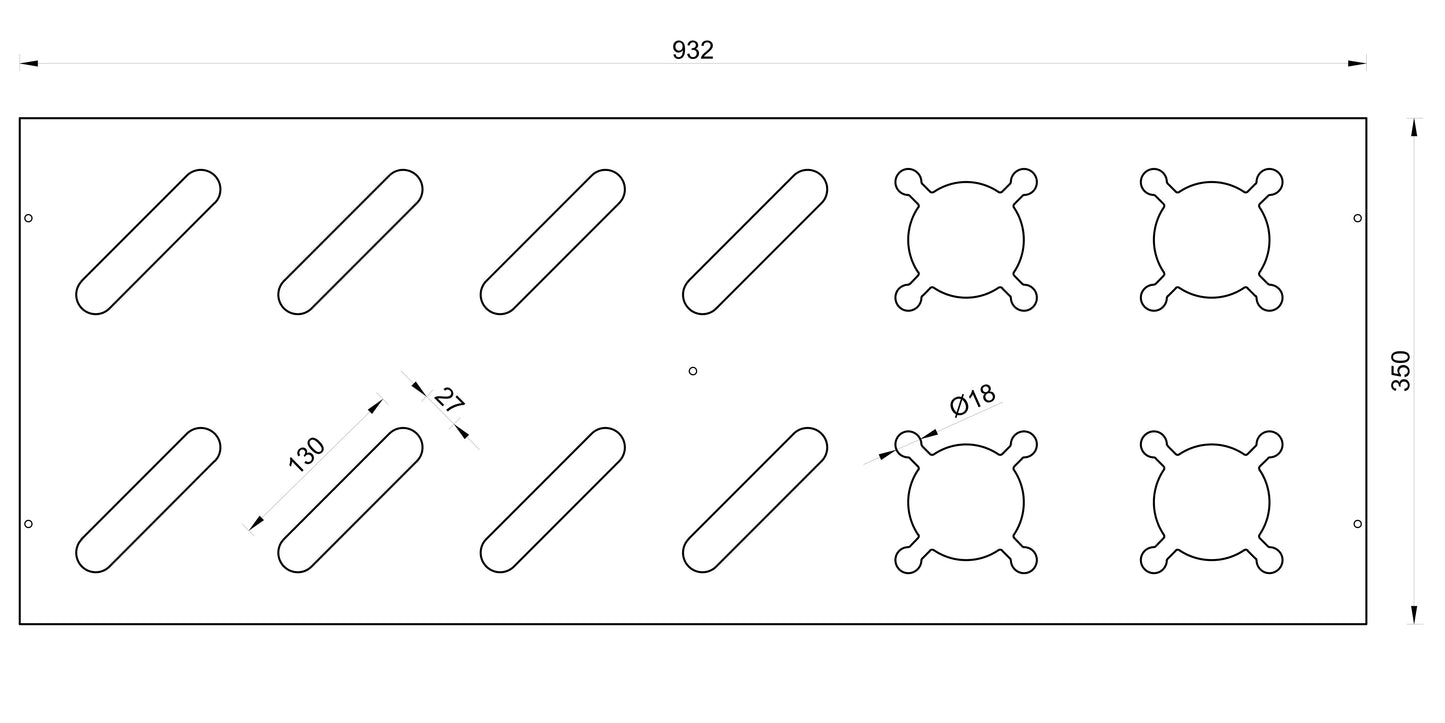 Supporto in legno combinato per sci e bastoncini - Naturale