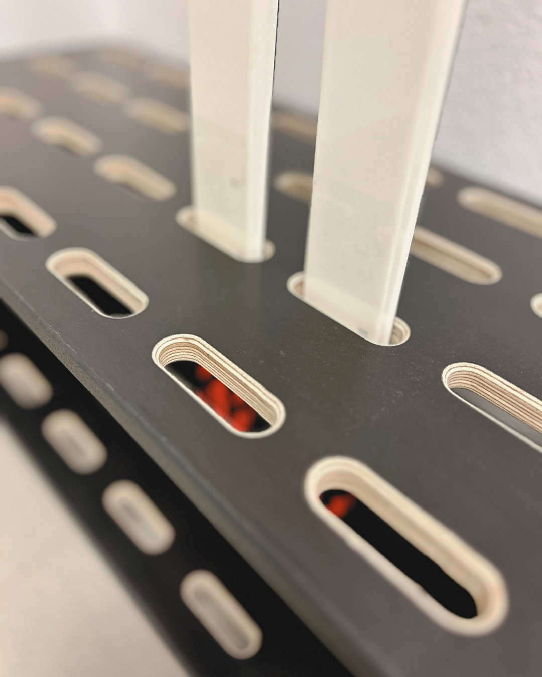 Portasci in legno per 14 paia di sci da fondo