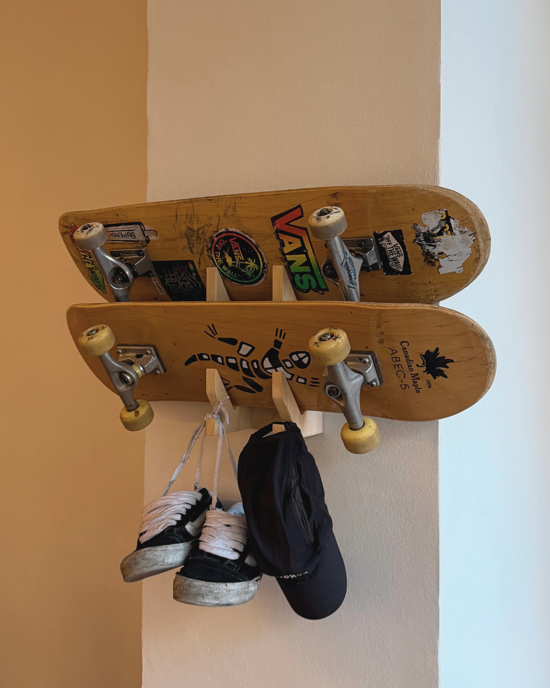 Porta-skateboard per 2 tavole