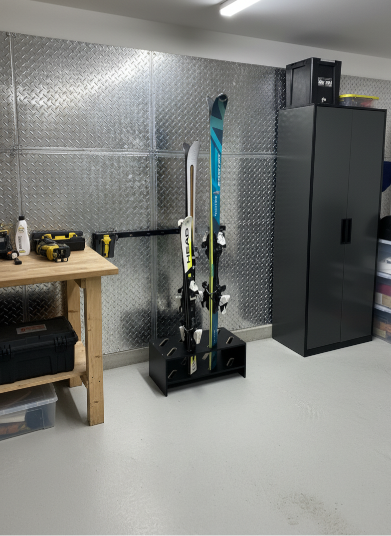 Portasci in legno - 8 paia