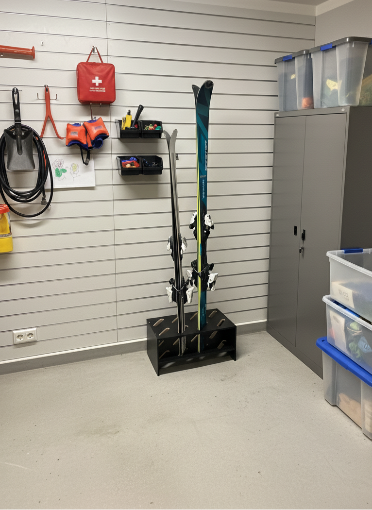 Portasci in legno - 8 paia