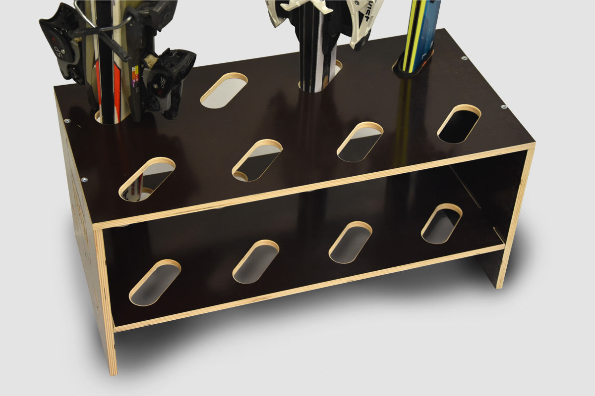 Portasci in legno - 8 paia