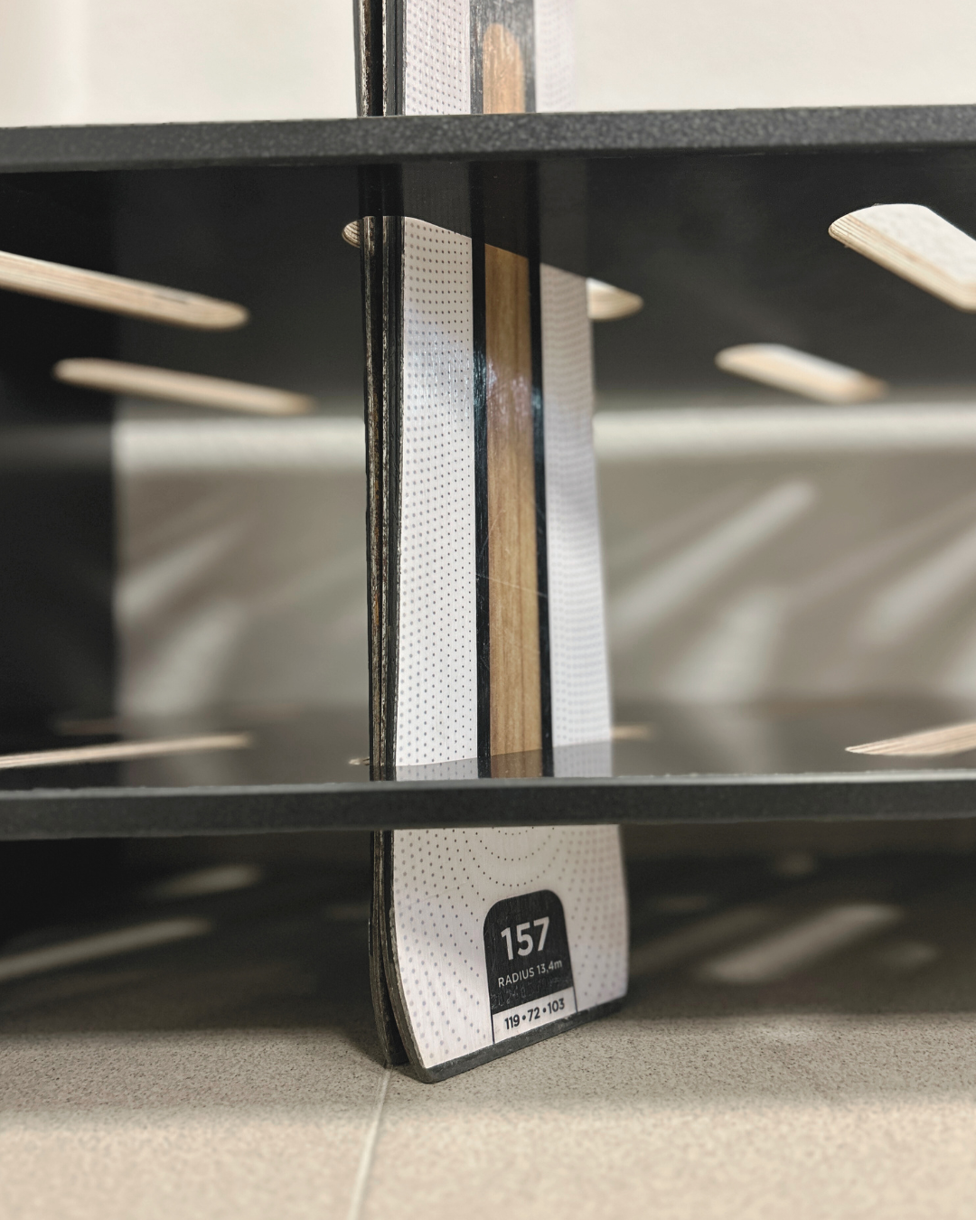 Portasci in legno - 8 paia