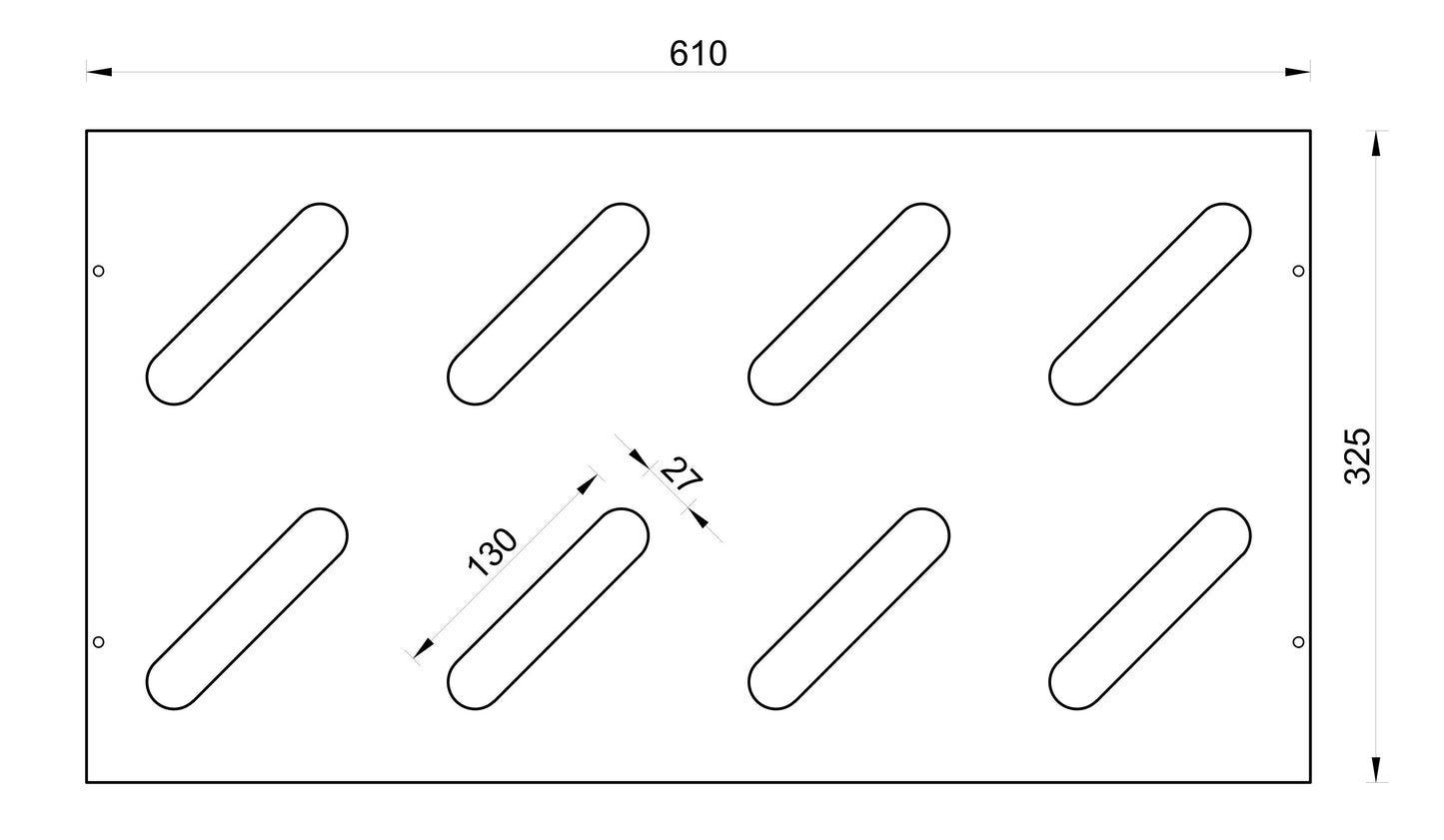 Portasci in legno - Naturale, 8 paia 