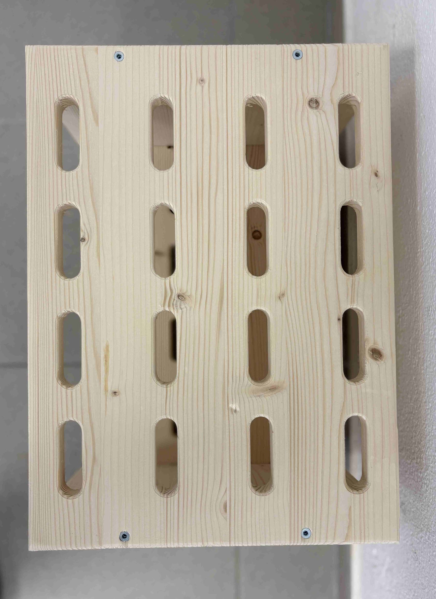 Portasci in legno per 8 paia di sci da fondo - Naturale